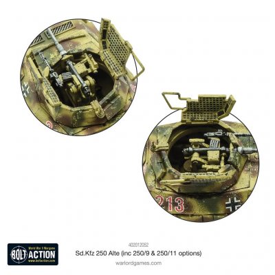 Zoom bild av Sd.Kfz 250 (Alte) half-track (options for 250/1, 250/9 & 250/11 variants)