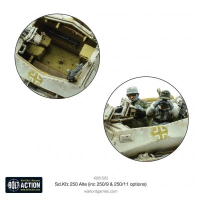 Zoom bild av Sd.Kfz 250 (Alte) half-track (options for 250/1, 250/9 & 250/11 variants)