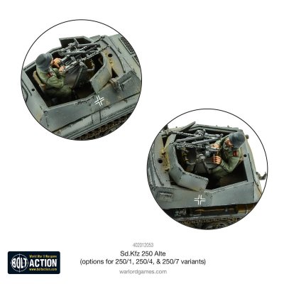 Zoom bild av Sd.Kfz 250/4 armed with twin-mounted MG34s 28mm Bolt Action
