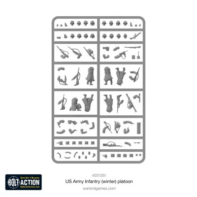 Zoom bild av US Army Infantry Platoon (Winter) Sprue 28mm Warlord Games