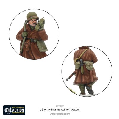 Zoom bild av US Army Infantry Platoon (Winter) 28mm Warlord