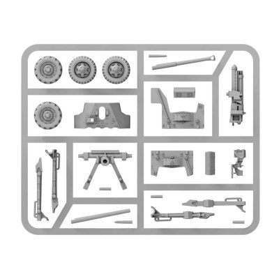 Zoom bild av US Army 57mm Anti-Tank Gun (plastic) sprue 28mm