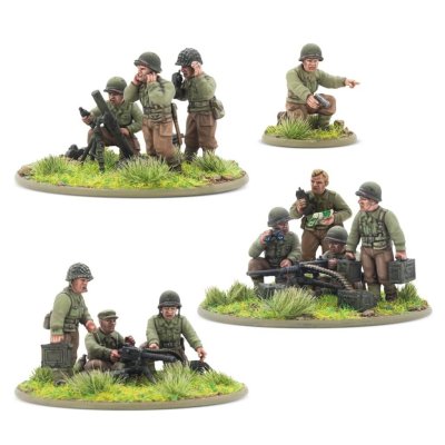 Zoom bild av US Army Heavy Weapons Platoon (plastic) 28mm Bolt Action Warlord Games