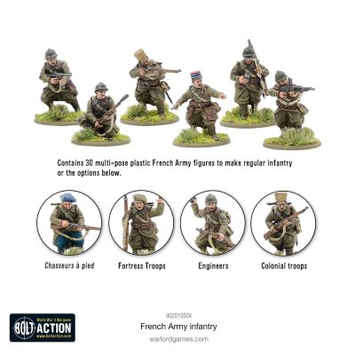 Zoom bild av 402015504 French Army Infantry 28mm Bolt Action Warlord Games