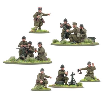 Zoom bild av 402015506 French Army Heavy Weapons Platoon 28mm Bolt Action Warlord Games