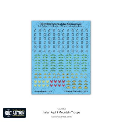 Zoom bild av Full-colour waterslide decals Italian Alpini Mountain Troops