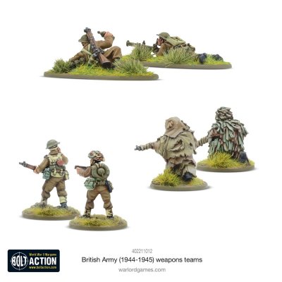 British Army (1944-45) weapons teams 28mm