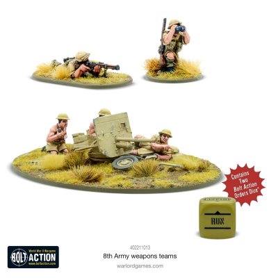 Zoom bild av 402211013 8th Army Weapons Teams 28mm Bolt Action
