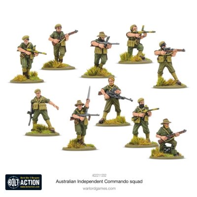 Zoom bild av 402211202 Australian Independent Commando squad 28mm Bolt Action Warlord Games