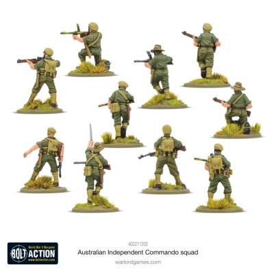 Zoom bild av Australian Independent Commando squad 28mm Bolt Action