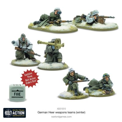 Zoom bild av 402212012 German Heer (Winter) weapons teams 28mm Bolt Action