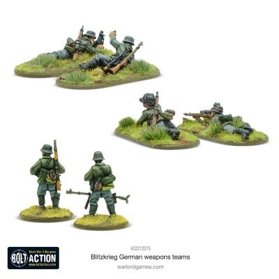 Zoom bild av Blitzkrieg German weapons teams 28mm Bolt Action