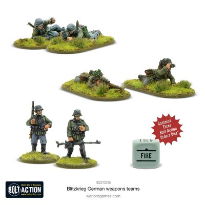 Zoom bild av 402212015 Blitzkrieg German weapons teams 28mm Bolt Action Warlord Games