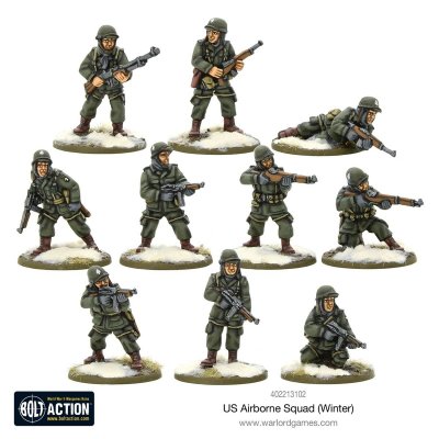 Zoom bild av US Airborne Squad (Winter) 28mm