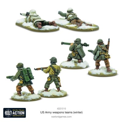 Zoom bild av US Army (Winter) weapons teams 28mm Bolt Action Warlord Games