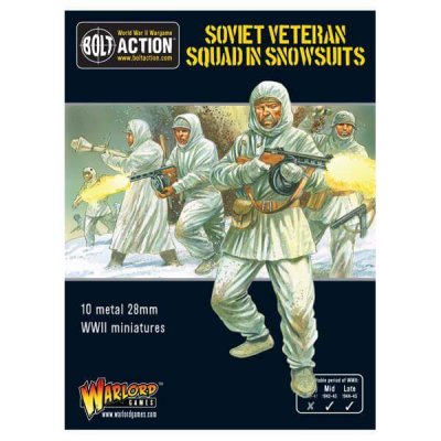 Warlord Games Bolt Soviet Veteran Squad in Snowsuits