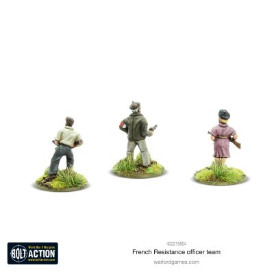 Zoom bild av 402215504 French Resistance Officer team 28mm Bolt Action Warlord Games
