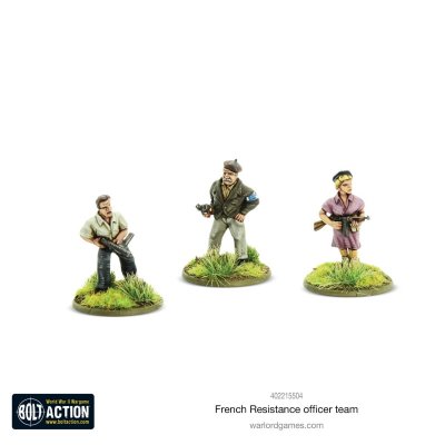 Zoom bild av French Resistance Officer team