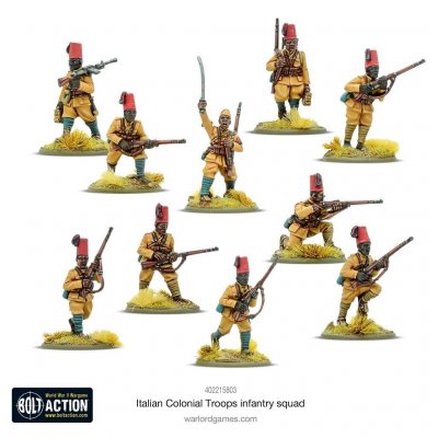 Zoom bild av Italian Colonial Troops Infantry squad 28mm Bolt Action