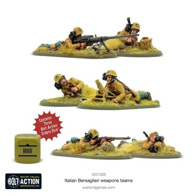Italian Bersaglieri weapons teams 28mm Bolt Action