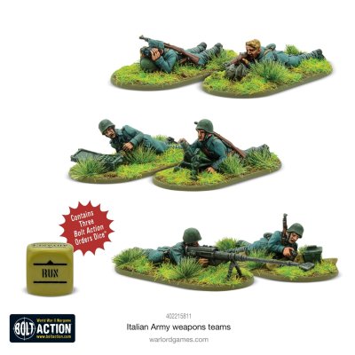 Italian Army weapons teams 28mm Bolt Action