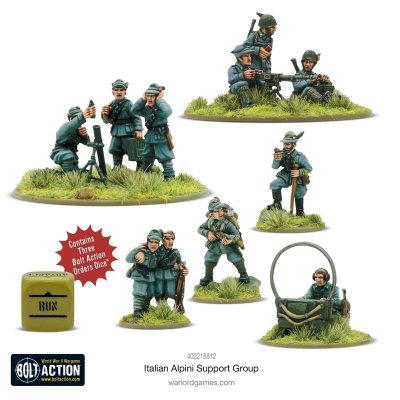 Zoom bild av 402215812 Italian Alpini Support Group 28mm Warlord Games