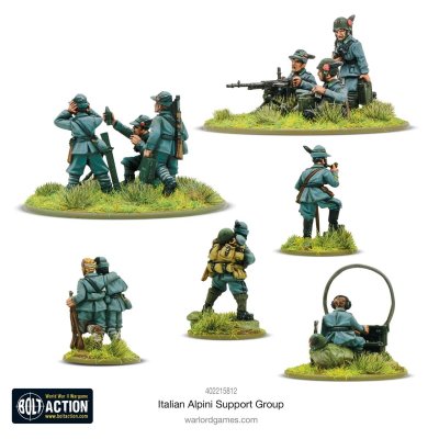 Zoom bild av Italian Alpini Support Group 28mm Bolt Action