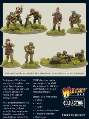 Zoom bild av 402217407 Hungarian Army Support Group (HQ, Mortar & MMG) Warlord 28mm