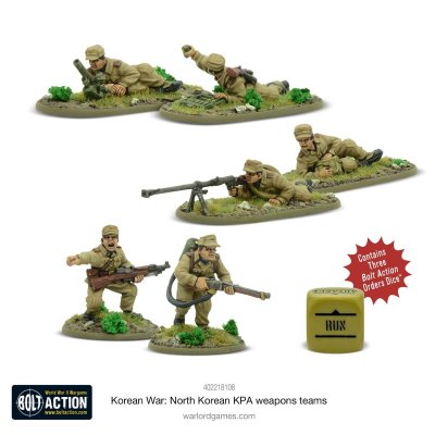 Zoom bild av 402218108 Korean War: North Korean KPA weapons teams 28mm Bolt Action Warlord Games