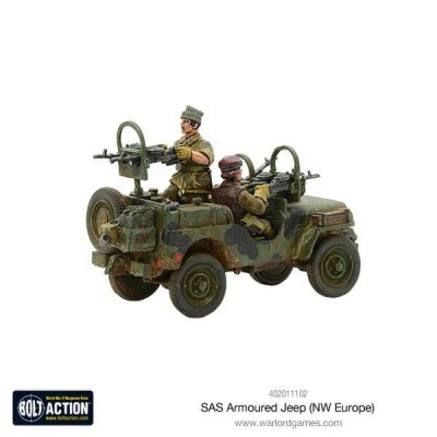 Zoom bild av SAS Armoured Jeep (NW Europe) 28mm Bolt Action Warlord Games