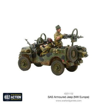 Zoom bild av SAS Armoured Jeep (NW Europe) 28mm Bolt Action
