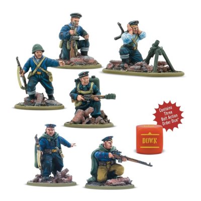 Zoom bild av 402414007 Soviet Naval Brigade Weapon Teams 28mm Bolt Action Warlord Games