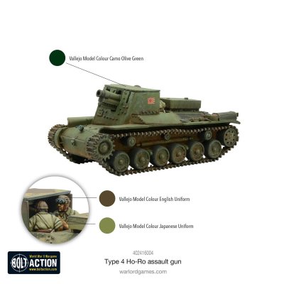 Zoom bild av Type 4 Ho-Ro Self-Propelled Gun 28mm Bolt Action Warlord Games