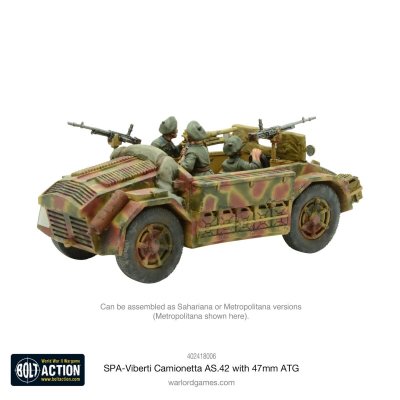 Zoom bild av SPA-Viberti Camionetta AS. 42 with 47mm ATG 28mm Bolt Action