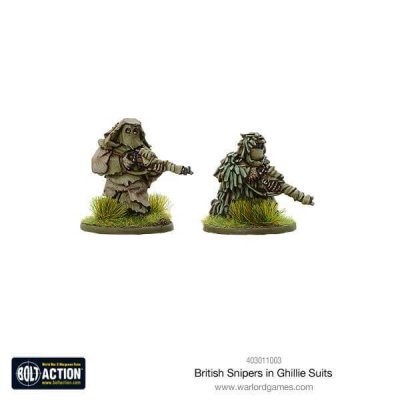 British Snipers in Ghillie suits 28mm Bolt Action Warlord Games