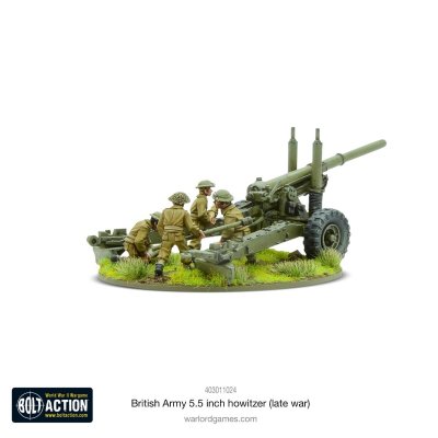Zoom bild av 403011024 British Army 5.5 inch Howitzer (Late War) 28mm