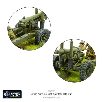 Zoom bild av British Army 5.5 inch Howitzer (Late War) Warlord