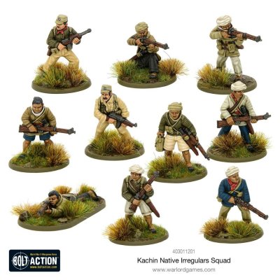 Zoom bild av 403011201 Kachin Native Irregular Squad 28mm Bolt Action Warlord Games