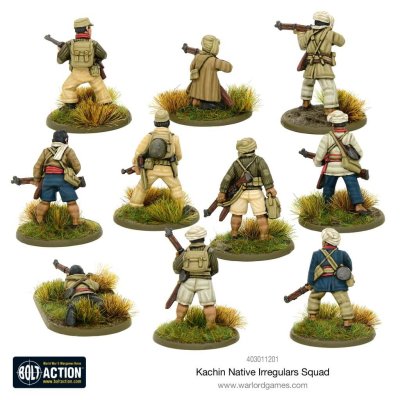 Zoom bild av Kachin Native Irregular Squad 28mm Bolt Action