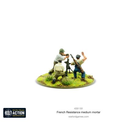 Zoom bild av 403011301 French Resistance Medium Mortar team 28mm Bolt action Warlord Games