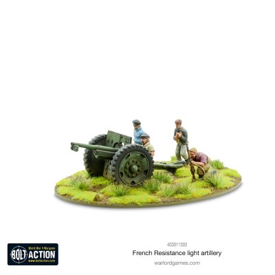Zoom bild av 403011303 French Resistance light artillery 28mm Bolt Action Warlord