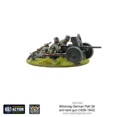 Zoom bild av 403012006 Blitzkrieg German Pak 36 Anti-Tank Gun Bolt Action