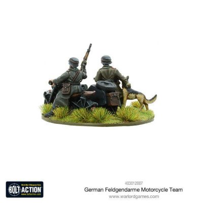 German Feldgendarme motorcycle team 28mm