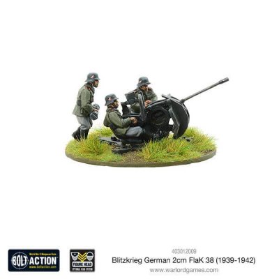 Zoom bild av 403012009 Blitzkrieg German 2cm Flak 38 28mm Bolt Action