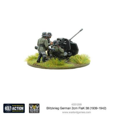 Zoom bild av Blitzkrieg German 2cm Flak 38 28mm Bolt Action