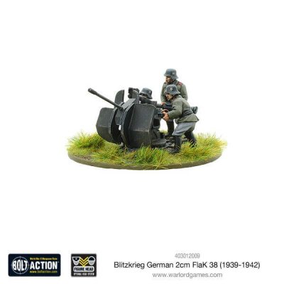 Zoom bild av Blitzkrieg German 2cm Flak 38 28mm Warlord Games