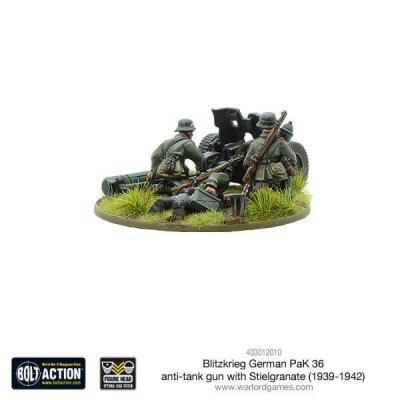 Zoom bild av Pak 36 Anti-Tank Gun With Stielgranate 28mm Bolt Action