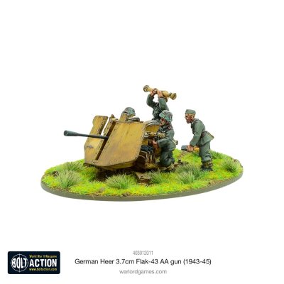 Zoom bild av 403012011 German Heer 3.7cm Flak-43 AA gun (1943-45) 28mm Bolt Action