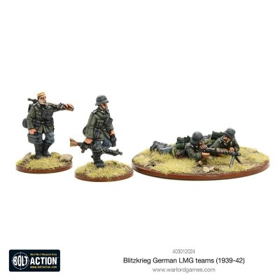 Zoom bild av 403012024 Blitzkrieg German LMG Teams (1939-42) 28mm Bolt Action Warlord Games