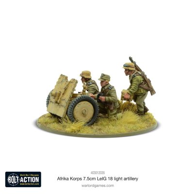 Zoom bild av 403012035 Afrika Korps 7.5cm LeIG 18 Light Artillery 28mm Bolt Action Warlord Games